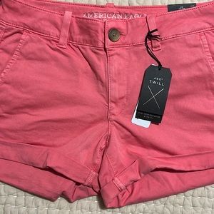 American Eagle Super Stretch Shorts MIDI Low Rise Size 8 NEW With Tags